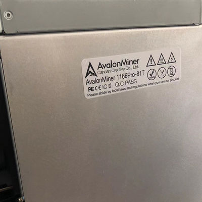 Canaan Avalon 1166プロ81tのBitcoin Asicの採掘機のblockchain抗夫